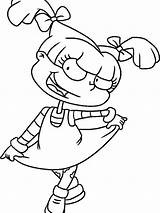 Rugrats Angelica Pickles Mewarnai Nickelodeon Kartun Adultos Reptar Bonikids Angélica Rugrat Favorite Kunjungi Coloringall Chuckie Lapiz Susie Gaddynippercrayons sketch template