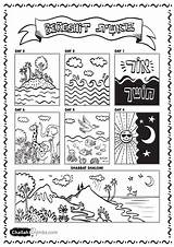 Bible Kids Creation Coloring Pages Activities Sheet School Stories Week Sunday Hebrew Schöpfung Craft Preschool Story Print Sheets Judaism Grundschule sketch template