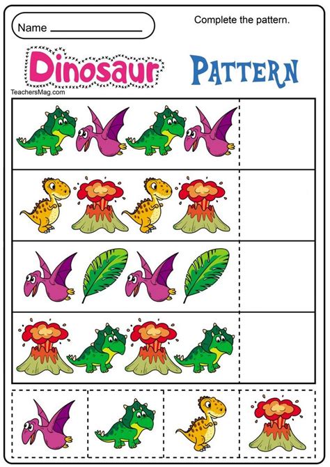 dinosaur printables  preschool teachersmagcom dinosaur