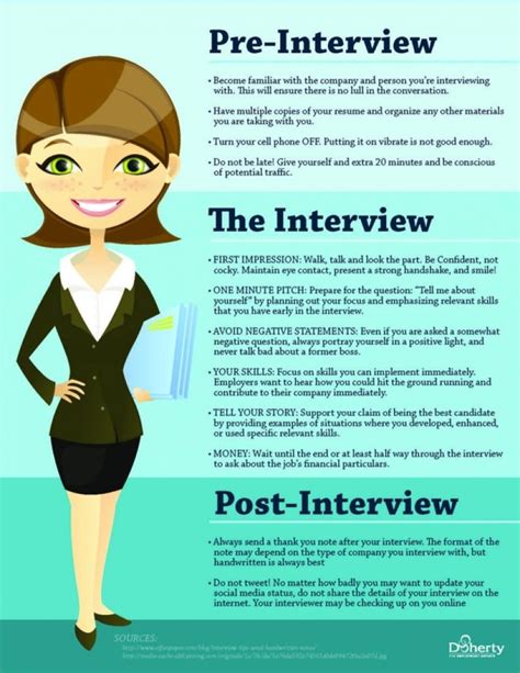 valuable interview tips  infographicsvideos  resources