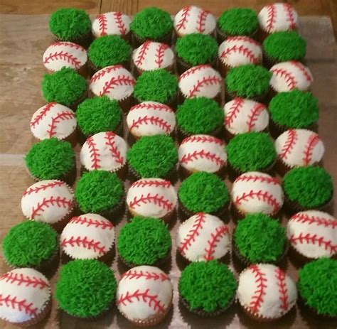 Baseball Cupcakes Baseball First Birthday Sports Birthday 1st