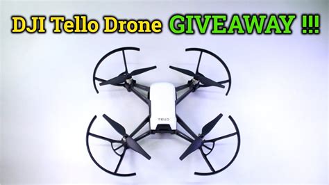 dji tello drone giveaway  drone  india closed youtube