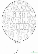 Well Soon Coloring Pages Printable Card Books Q2 sketch template