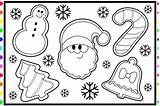 Coloring Christmas Cookies Pages Printable Candy Getcolorings Color Cane sketch template