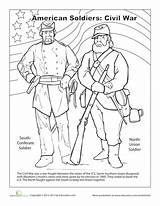 Coloring Civil War Pages History Worksheets Worksheet America Activities Printable American Unit Davy Crockett Battle Confederate Choose Board Sheets Alamo sketch template