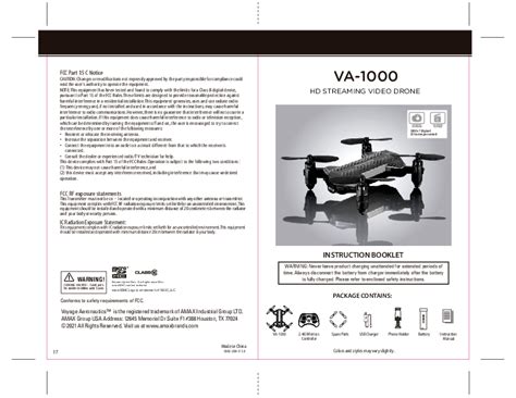 amax industrial group china va  hd  video drone user manual