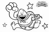 Underpants Captain Coloring Pages Printable Stars Run Color Printables Kids Pants Under Print Getcolorings Template sketch template