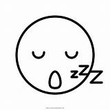 Sleepy Emoji Coloring Face Pages Template sketch template