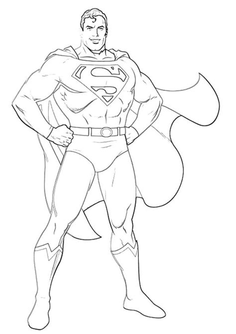 simple superman coloring pages  toddler  love superman