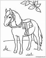 Awesome Horse Pages Coloring Color sketch template