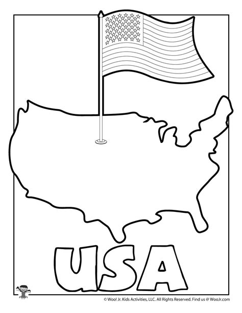 usa pages coloring pages