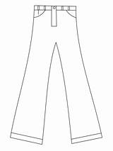 Pants Coloring Printable Pages Clothes Template Kids Types Fashion Supercoloring School sketch template