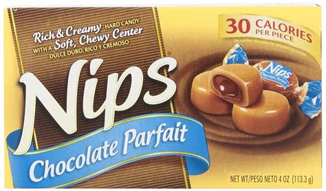 Nips Chocolate Parfait Candy 4 Ounce Pack Of 48