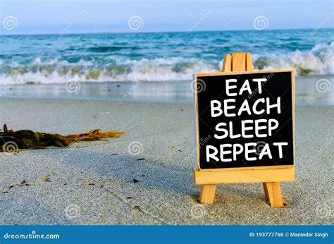 eat beach sleep repeat stock photo image  sleep beach