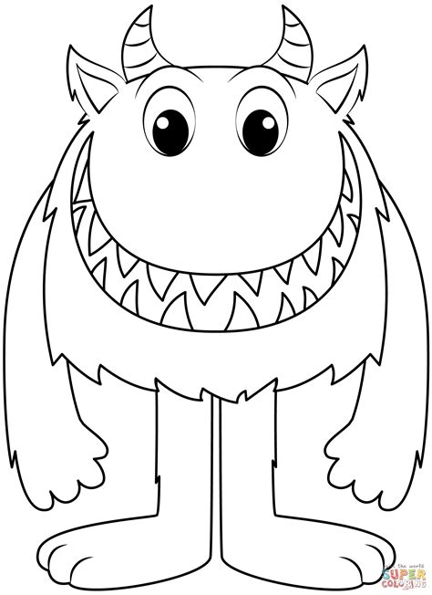 cute monsters coloring pages coloring home