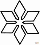 Coloring Snowflake Template Star Pages Stencil Printable Simple Snowflakes Clipart Colouring Supercoloring Christmas Color Outline Para Patterns Printables Clip Neve sketch template