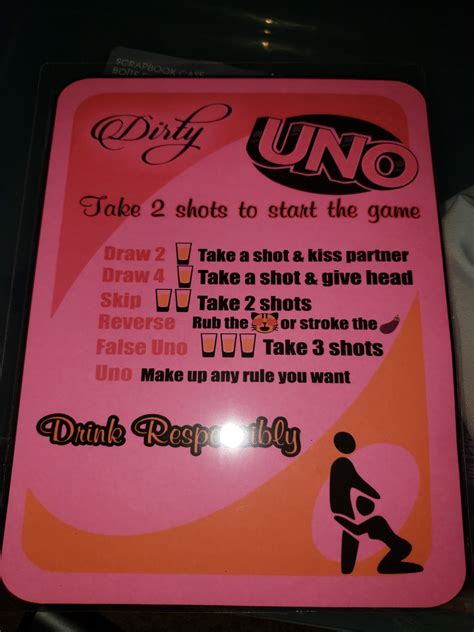 kinky uno cards rules printable cards