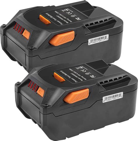 amazoncom pack  volt ah lithium ion replacement battery compatible   ridgid