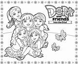 Dora Friends Coloring Pages sketch template
