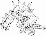 Chesnaught Coloring Pages Template Colorless sketch template