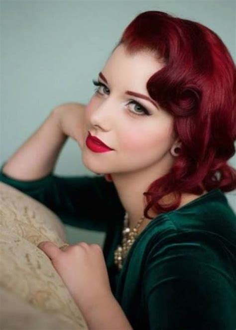 rockabilly red love love this hair color hair and makeup pinterest rockabilly colors and