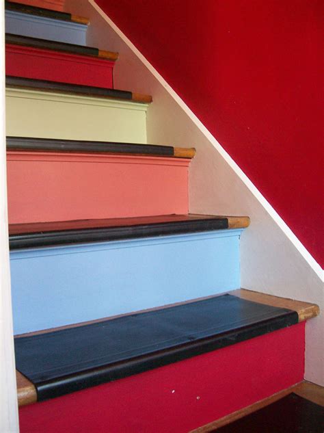 practical living painted stairs