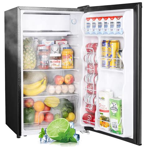 buy upstreman  cuft mini fridge  freezer single door adjustable thermostat
