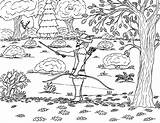 Robin Coloring Deer sketch template