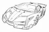 Lamborghini Kleurplaat Veneno Aventador sketch template