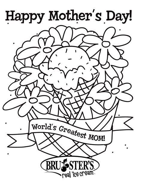 mothers day card printable coloring