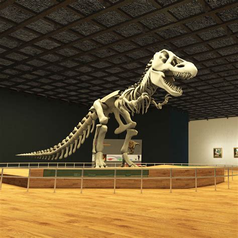 dinosaur museum cgtrader