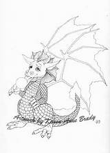 Dino Dragon Drawing Draken Schetsen sketch template