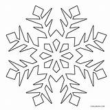Snowflake Schneeflocke Cool2bkids Snowflakes Ausmalbilder Colouring Malvorlagen sketch template