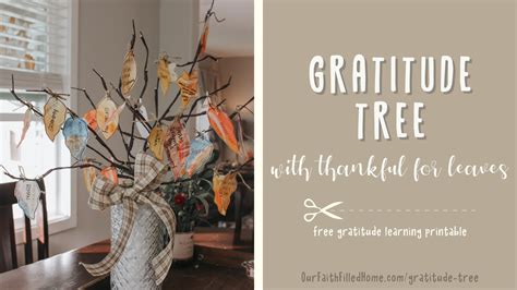 gratitude tree  kids  faith filled home