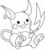 Raichu Pokemon Coloring Pages Pikachu Cute Drawing Color Printable Print Getcolorings Coloriage Imprimer Draw Colouring Drawings Colorluna Getdrawings Template Choose sketch template