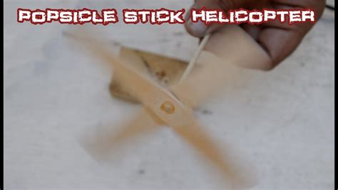 popsicle stick helicopter   minute youtube