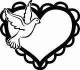 Dove Outline Heart Clipart Doves Two Collection Transparent Clip Cliparts Template Library Cross Pngkey Clipartbest Hostted Designs Find Flyclipart Clipground sketch template