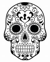 Coloring Sugar Dead Skull Pages Mask Printable Skulls Halloween Dia Clipart Color Drawing Adult Getcolorings Candy Print Sheets Library Getdrawings sketch template