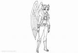 Coloring Pages Hawk Simple Girl Printable Adults Kids sketch template