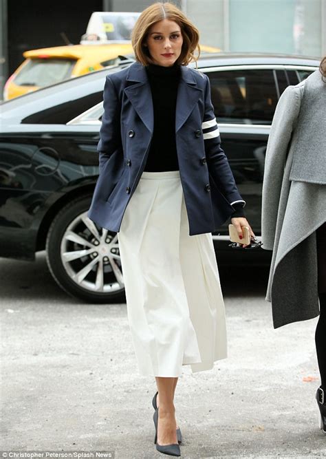 Olivia Palermo Looks Chic In Black And White At Tibi Show During Nyfw