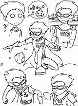 Teen Titans Drawing Go Coloring Robin Style Wecoloringpage Pages sketch template
