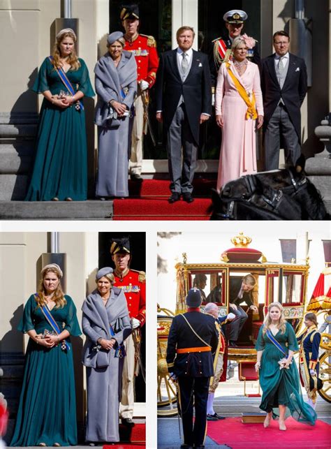 princess catharina amalia joined king willem alexander  queen maxima  prinsjesdag