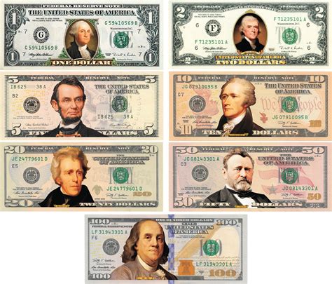 set    colorized  sided  bills currency