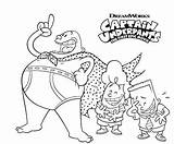 Pages Coloring Annabelle Underpants Captain Getcolorings sketch template