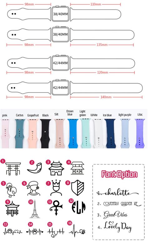 personalized silicone apple  band personalluckycom