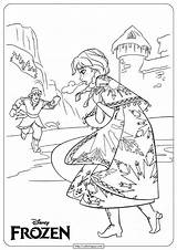 Anna Coloring Kristoff Frozen Pages Disney Quality High Princess Coloringoo sketch template