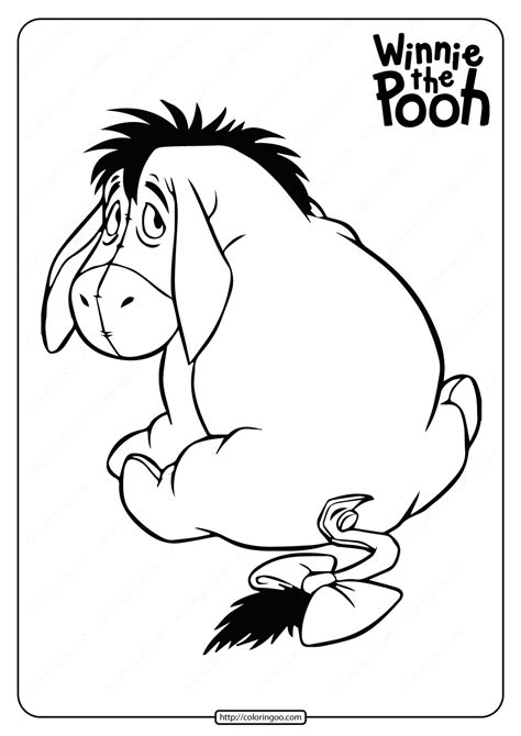 printable winnie  pooh eeyore coloring pages