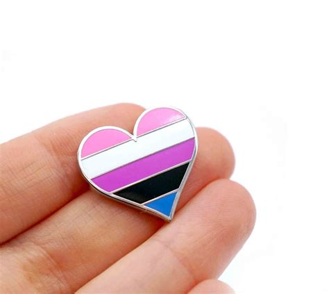 Gender Fluid Pride Pin Lgbt Lapel Pin Genderfluid Flag Pin Etsy