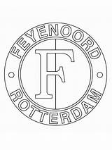 Kleurplaten Voetbalclub Feyenoord Voetbal Voetbalclubs Feijenoord Niederlande Netherlands Uitprinten Fussball Printen Stadion Ausmalbilder Vitesse Malvorlage Omnilabo Volendam sketch template