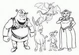 Shrek Happily sketch template